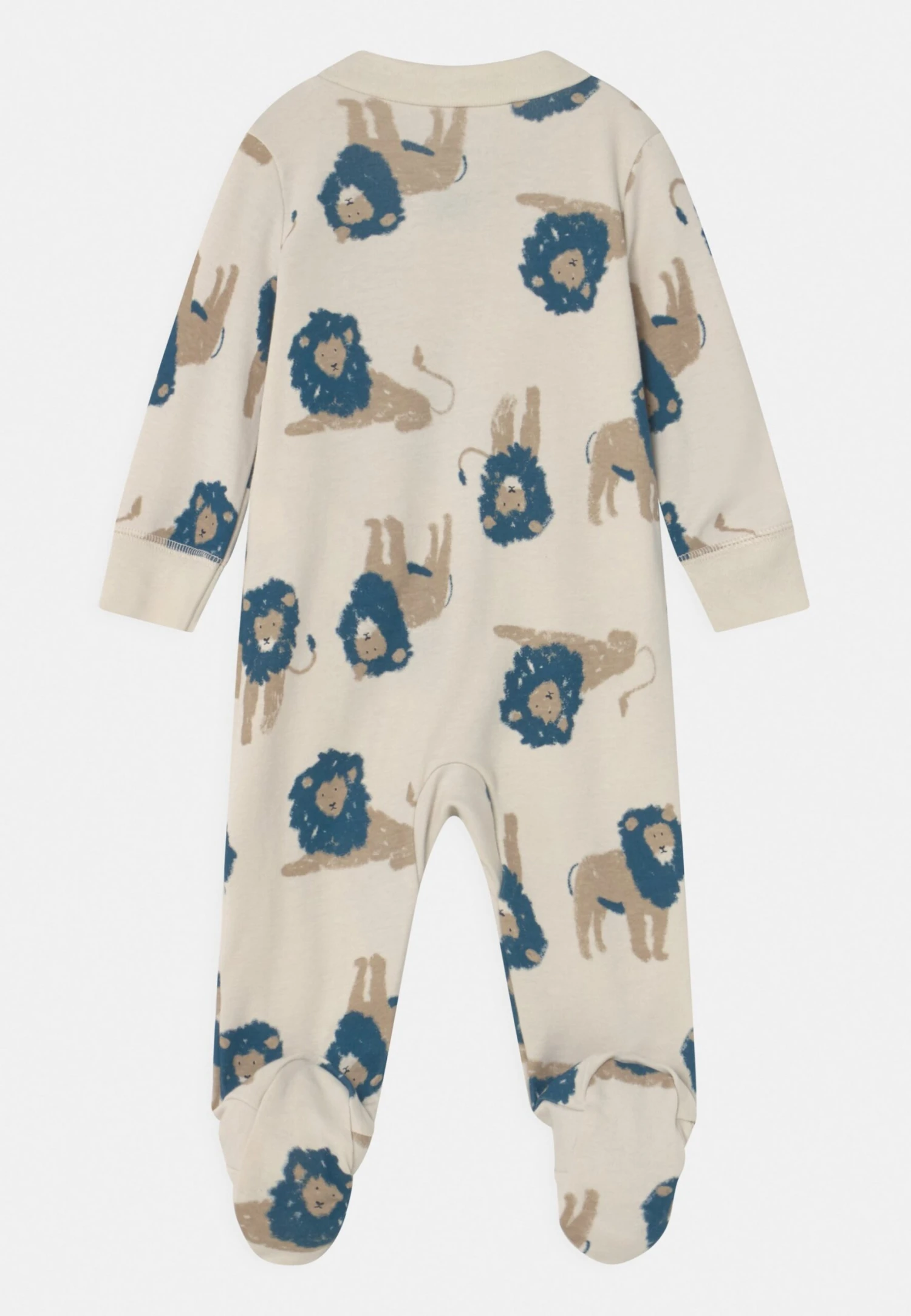 Carter's™ Boys Lion Print Nightwear - Sleep Suit - Green Lion Print 4 Carter's™ Boys Lion Print Nightwear - Sleep Suit - Green Lion Print - Image 2