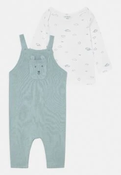 Carter's™ Overall Unisex Set - Dungarees - Blue/Off-White