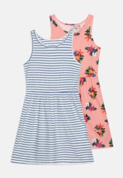 Carter's™ Dresses Floral 2 Pack - Jersey Dress - White/Blue/Pink