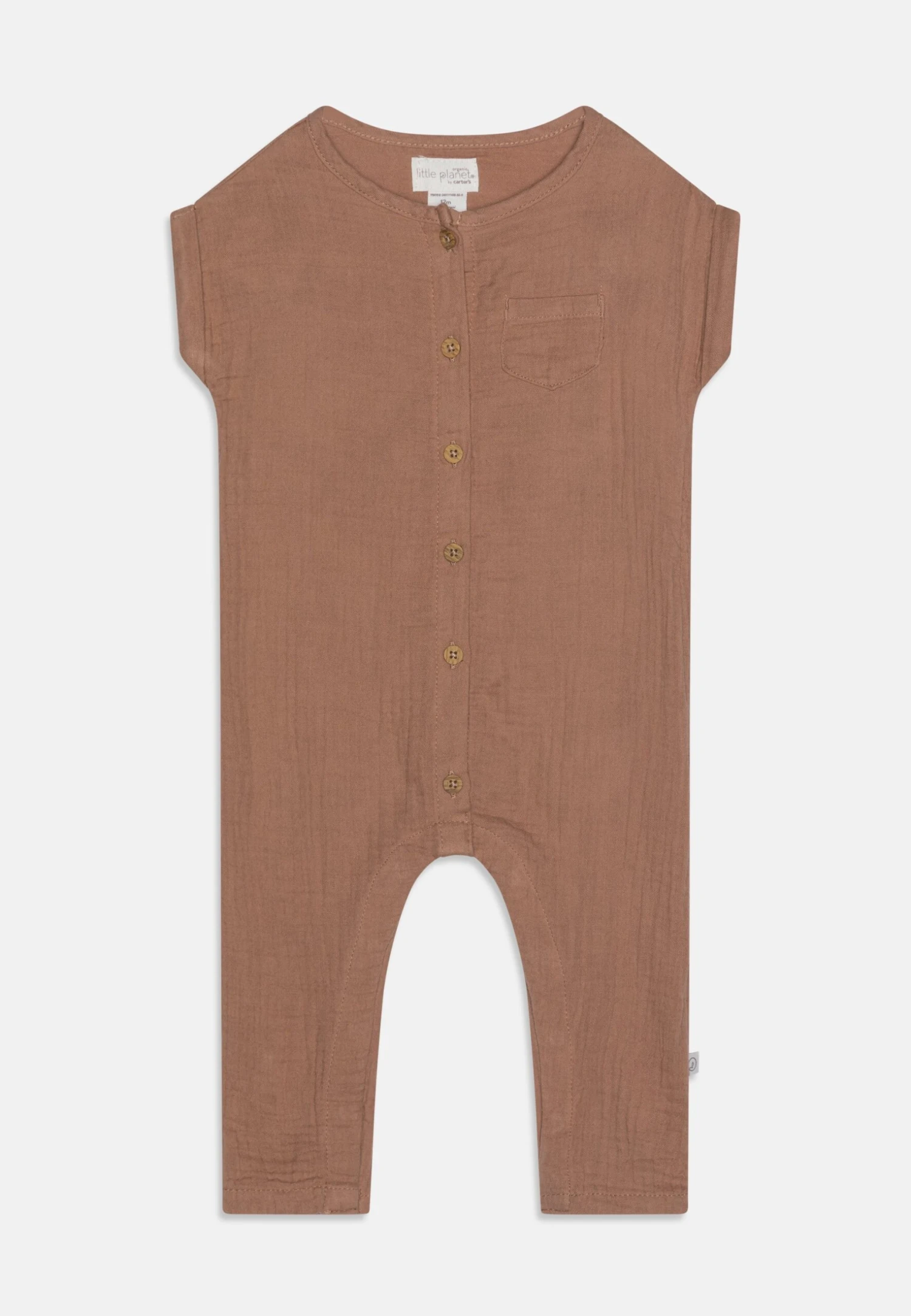 Carter's™ Nutmeg Romper Unisex - Jumpsuit - Brown 3 Carter's™ Nutmeg Romper Unisex - Jumpsuit - Brown