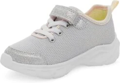 Carter's™ Carter's Girls Ohio Light Up Sneaker, Silver, 5 Toddler