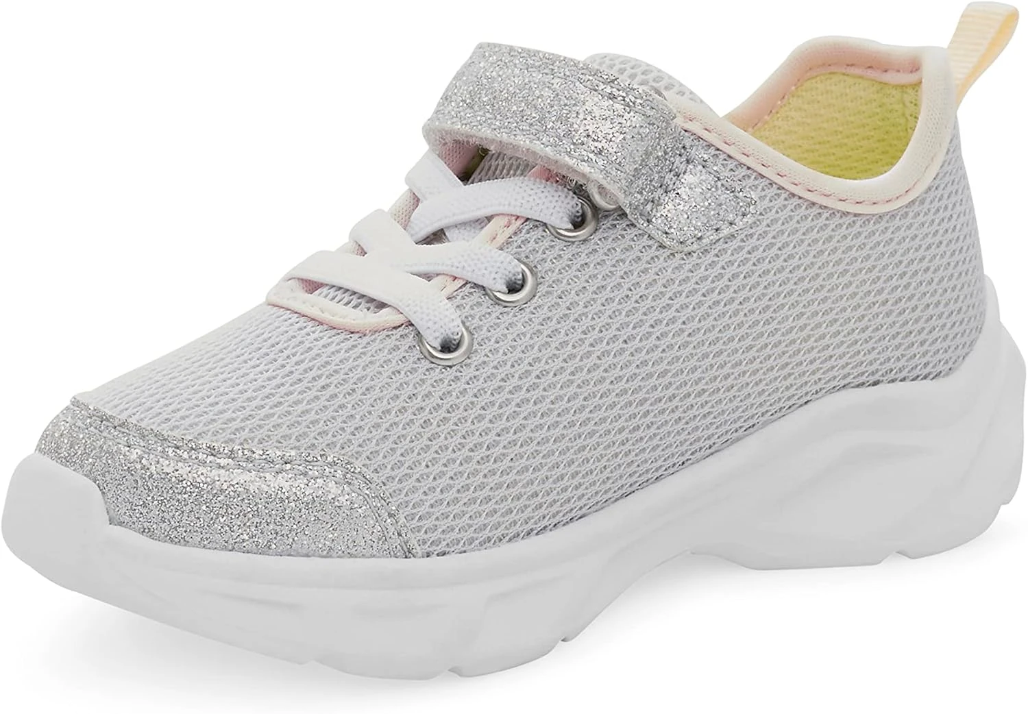 Carter's™ Carter's Girls Ohio Light Up Sneaker, Silver, 5 Toddler 3 Carter's™ Carter's Girls Ohio Light Up Sneaker, Silver, 5 Toddler