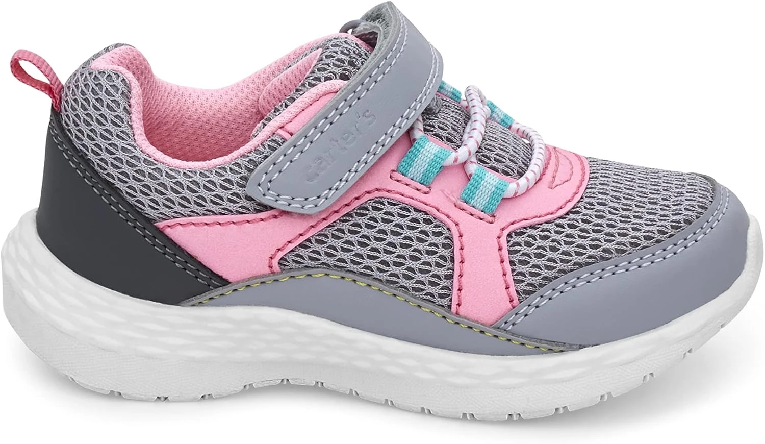 Carter's™ Carter's Girls Sawyer Athletic Sneaker, Grey, 4 Toddler 4 Carter's™ Carter's Girls Sawyer Athletic Sneaker, Grey, 4 Toddler - Image 2