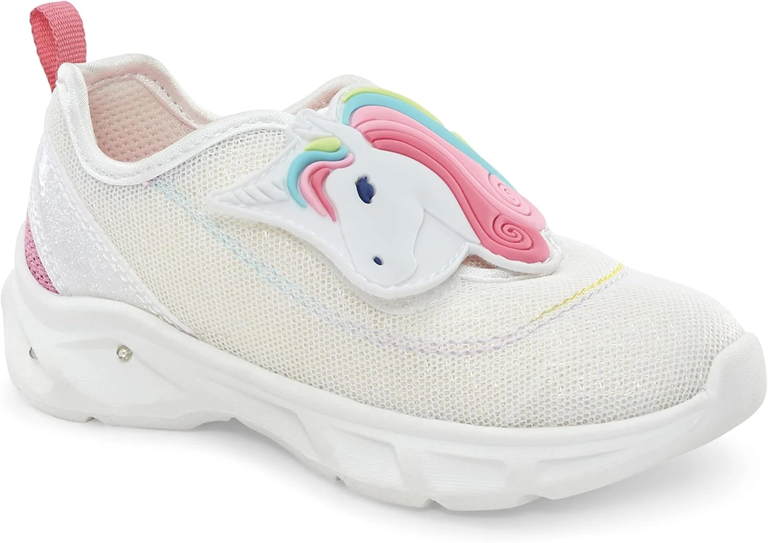 Carter's™ Carter's Girls Hug Sneaker, White, 6 Toddler 4 Carter's™ Carter's Girls Hug Sneaker, White, 6 Toddler - Image 2