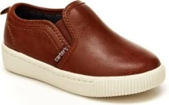 Carter's™ Carter's Boy's Ricky Slip-On Sneaker, Brown, 4 Toddler