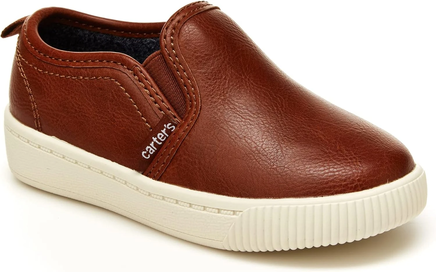 Carter's™ Carter's Boy's Ricky Slip-On Sneaker, Brown, 4 Toddler 2 Carter's™ Carter's Boy's Ricky Slip-On Sneaker, Brown, 4 Toddler
