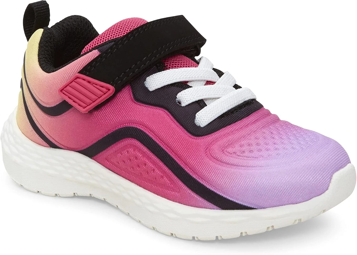 Carter's™ Carter's Girls Mercury Athletic Sneaker, Black, 12 Little Kid 4 Carter's™ Carter's Girls Mercury Athletic Sneaker, Black, 12 Little Kid - Image 2