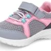 Carter's™ Carter's Girls Sawyer Athletic Sneaker, Grey, 4 Toddler