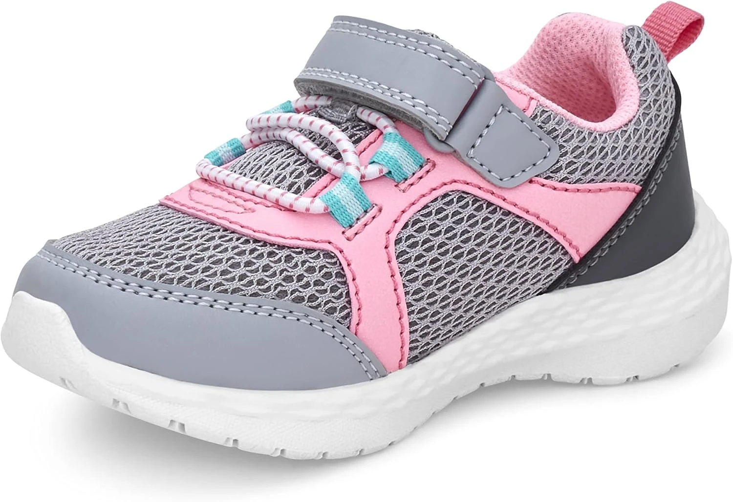 Carter's™ Carter's Girls Sawyer Athletic Sneaker, Grey, 4 Toddler 3 Carter's™ Carter's Girls Sawyer Athletic Sneaker, Grey, 4 Toddler