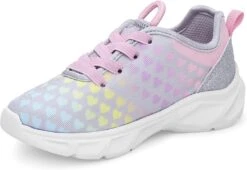 Carter's™ Carter's Girls Creek Light Up Sneaker, Silver, 4 Toddler