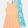 Carter's™ Dresses Palm 2 Pack - Jersey Dress - Blue/Orange