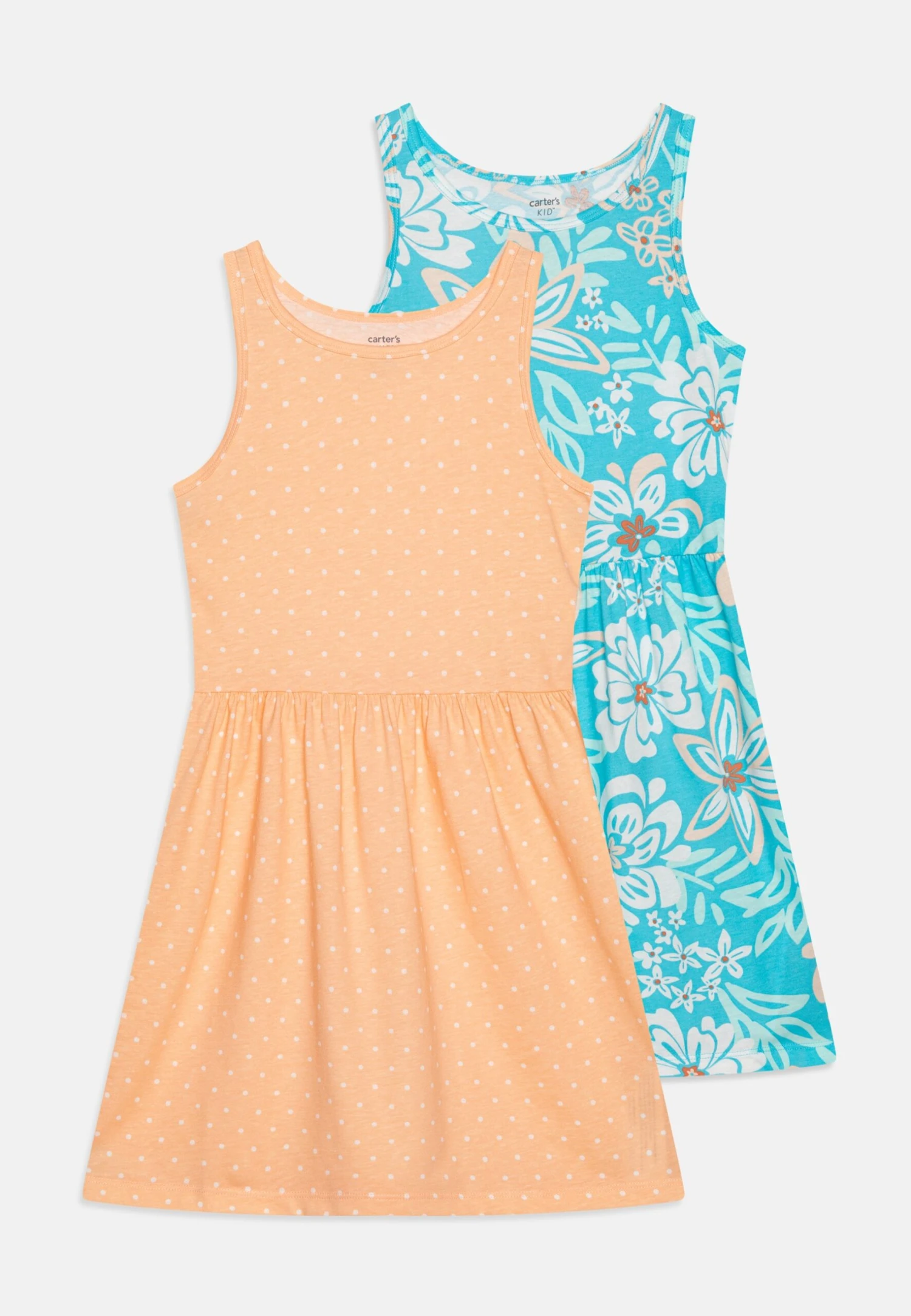 Carter's™ Dresses Palm 2 Pack - Jersey Dress - Blue/Orange 3 Carter's™ Dresses Palm 2 Pack - Jersey Dress - Blue/Orange