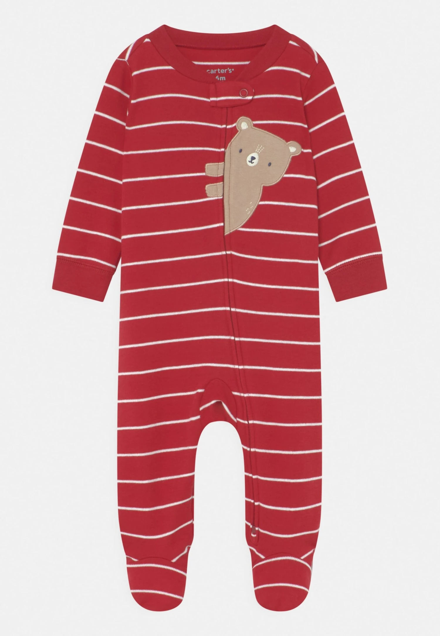 Carter's™ Boys Bear Print Nightwear - Sleep Suit - Red 3 Carter's™ Boys Bear Print Nightwear - Sleep Suit - Red