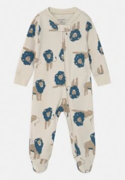 Carter's™ Boys Lion Print Nightwear - Sleep Suit - Green Lion Print