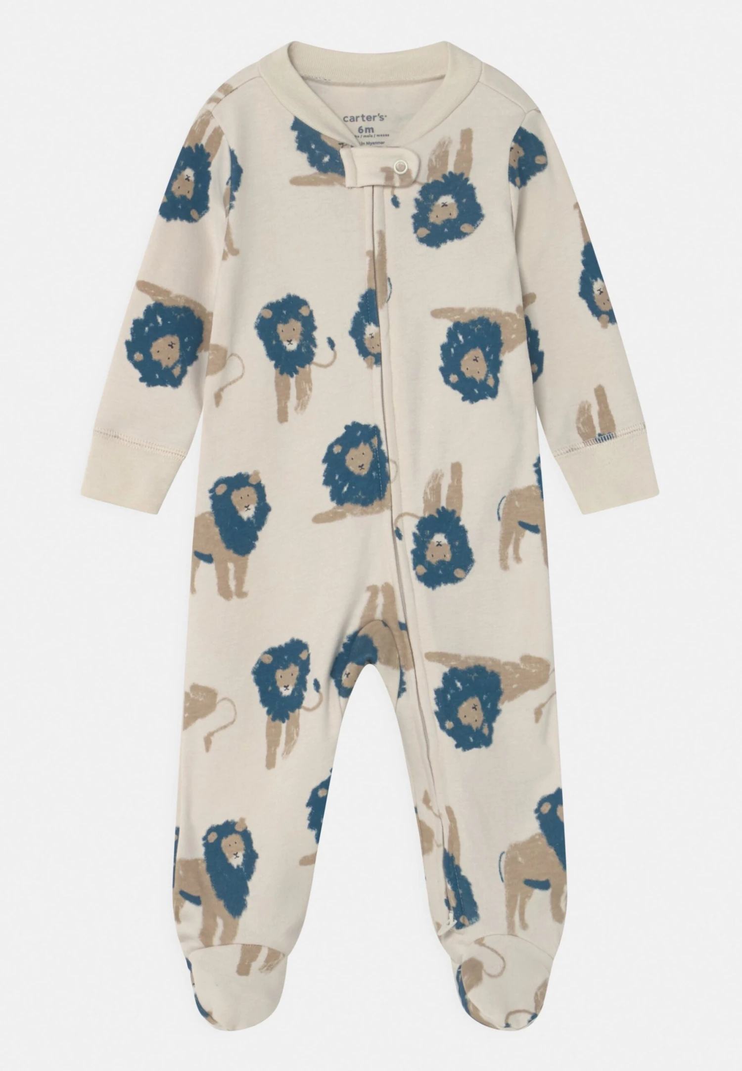 Carter's™ Boys Lion Print Nightwear - Sleep Suit - Green Lion Print 3 Carter's™ Boys Lion Print Nightwear - Sleep Suit - Green Lion Print