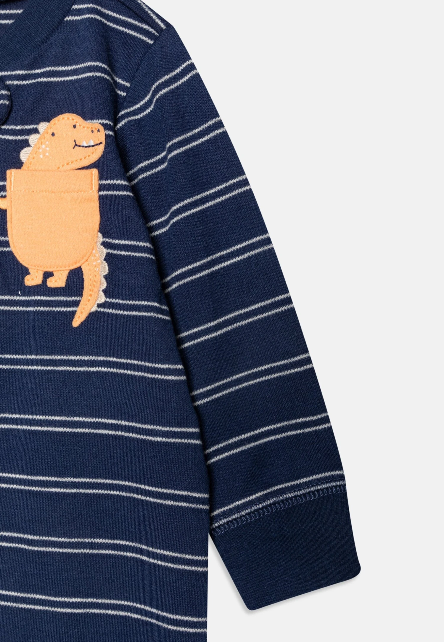 Carter's™ Interlock Unisex - Sleep Suit - Dark Blue 5 Carter's™ Interlock Unisex - Sleep Suit - Dark Blue - Image 3