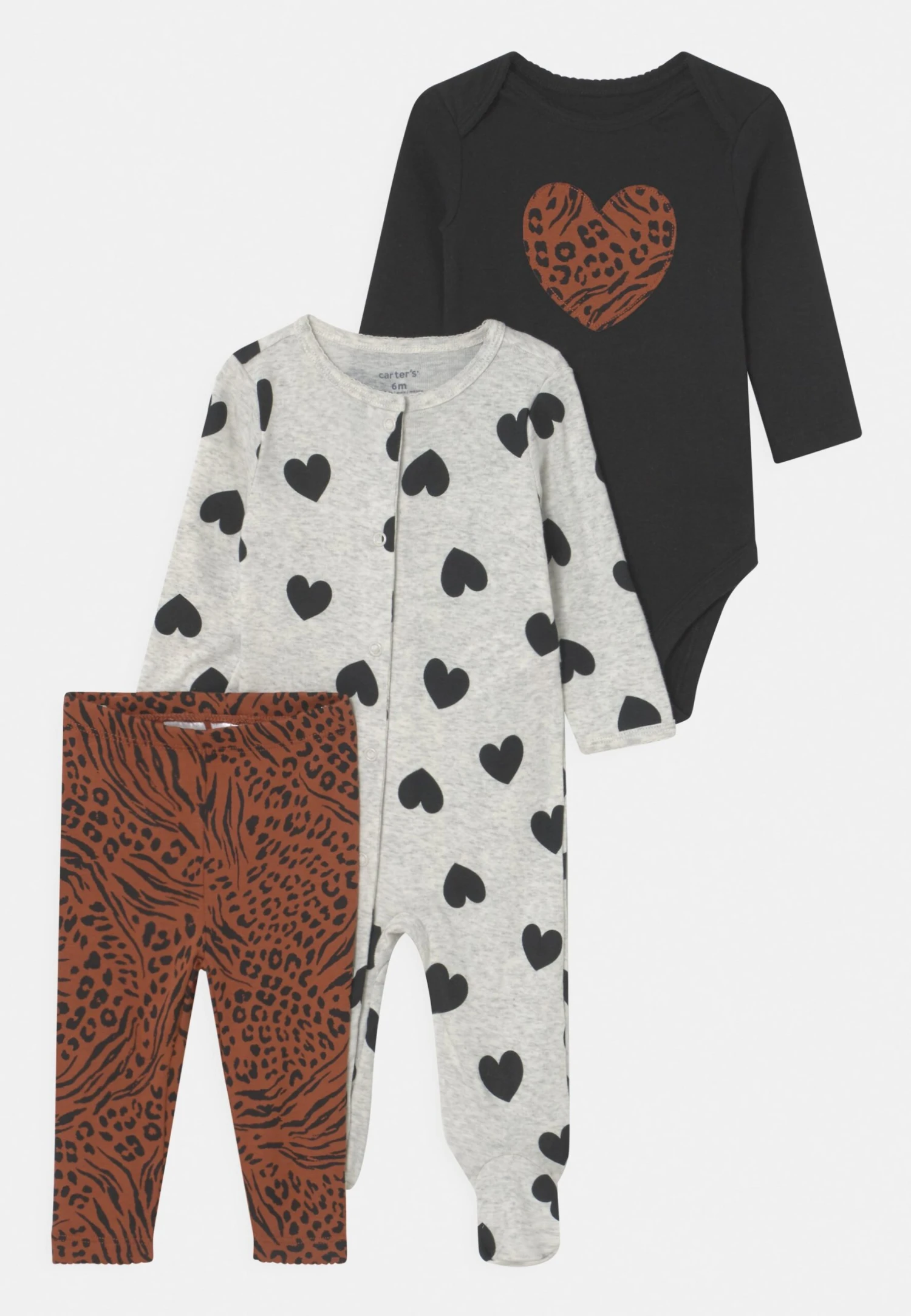 Carter's™ Girls Nightwear - Pyjamas - Brown/Grey 3 Carter's™ Girls Nightwear - Pyjamas - Brown/Grey