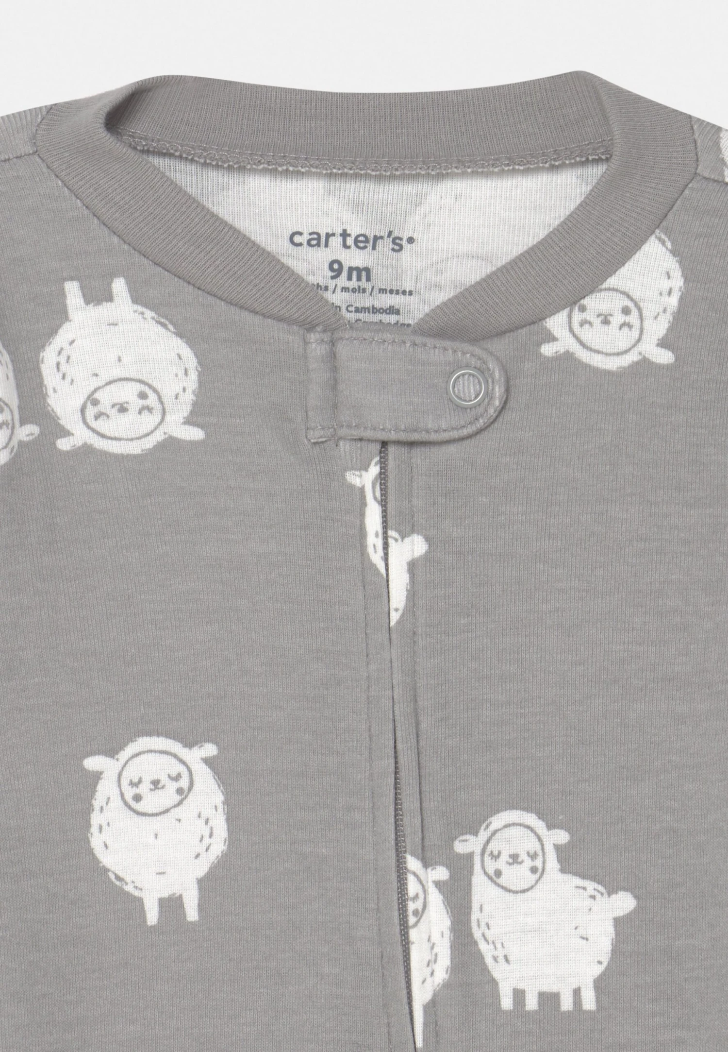 Carter's™ 2 Pack - Sleep Suit - Grey 6 Carter's™ 2 Pack - Sleep Suit - Grey - Image 4