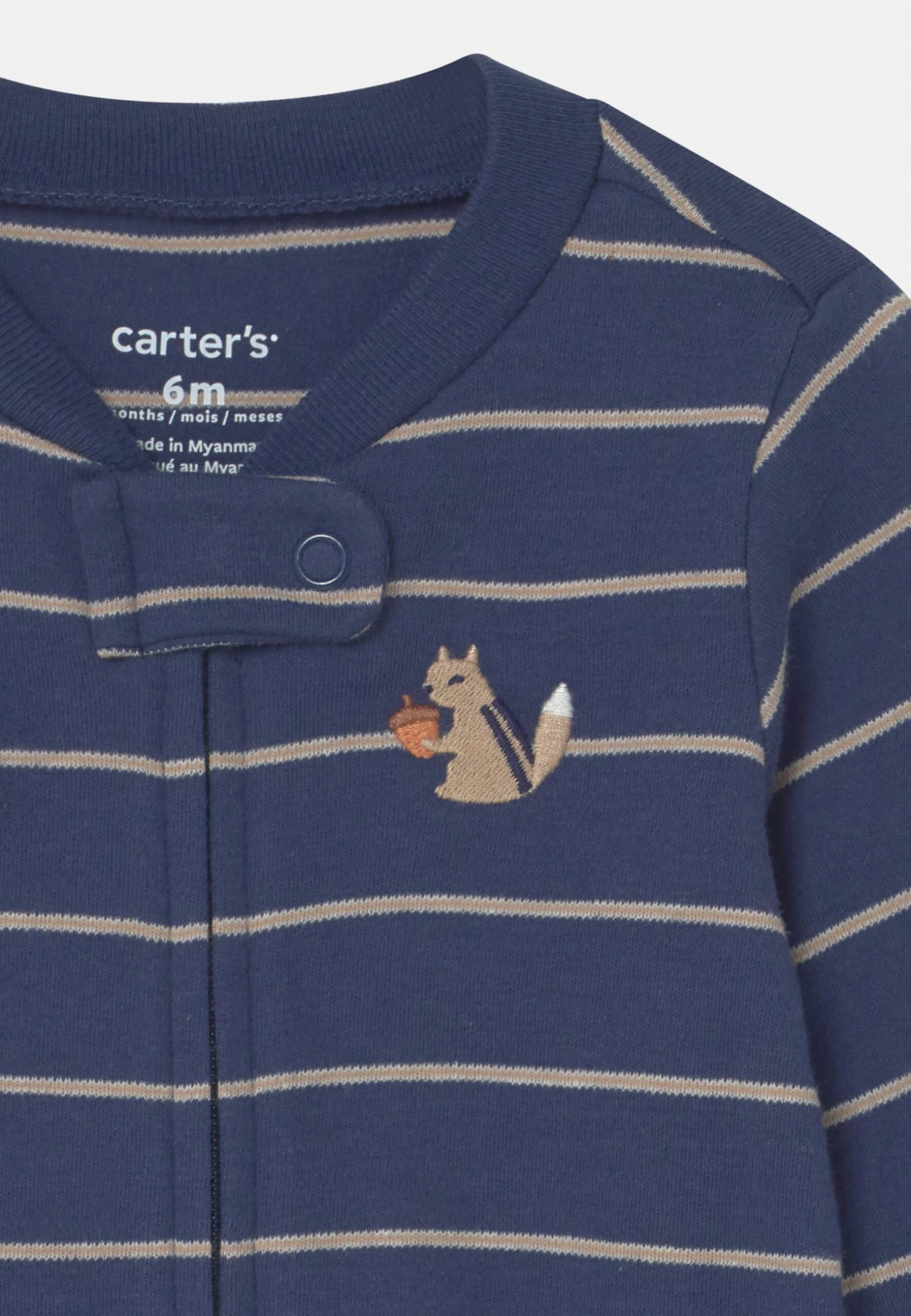 Carter's™ Interlock Sleep & Play - Sleep Suit - Navy 5 Carter's™ Interlock Sleep & Play - Sleep Suit - Navy - Image 3