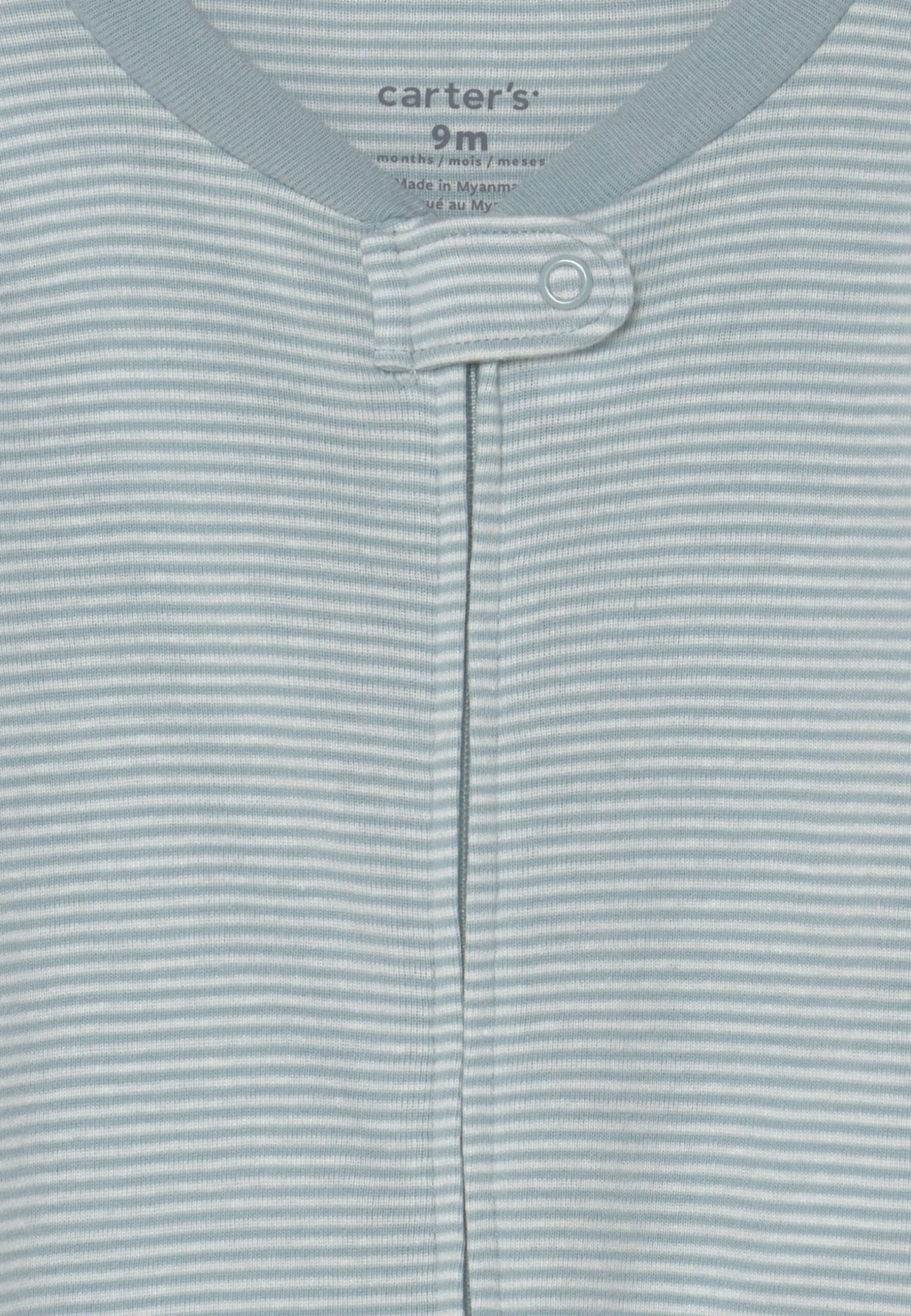 Carter's™ 2 Pack - Sleep Suit - Light Blue/White 6 Carter's™ 2 Pack - Sleep Suit - Light Blue/White - Image 4