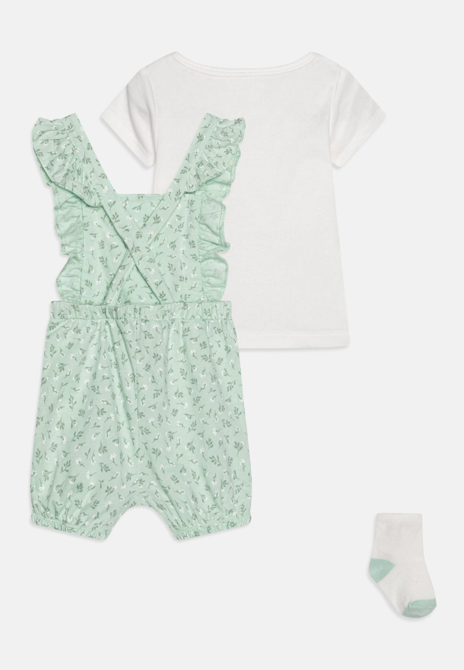 Carter's™ Mint Floral Set - Basic T-Shirt - Green 4 Carter's™ Mint Floral Set - Basic T-Shirt - Green - Image 2