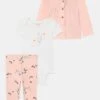 Carter's™ Cardi Set - Print T-Shirt - Pink